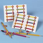 Christian Wrapper Cross Stickers - 1 Pack of 10