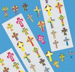 Cross Stickers - 1 sheet