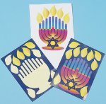 Make a Menorah of thanks sticker sheets - 12 pack