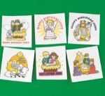 Happy Birthday Jesus Tattoos - 12 pack