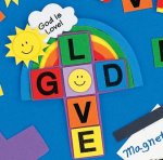 God is Love cross magnet craft - 12 pack