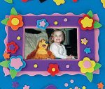 Floral photo magnet frame - 12 pack