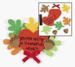 Harvest Craft - Thankful Heart Magnetic Craft - 12 Pack