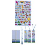 Inspirational Bookmark Sticker Scenes - Pack of 12