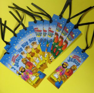 Happy Birthday Jesus Bookmarks - pack of 12