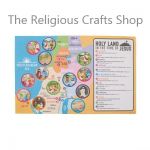 Large Bible Map and Stickers scene: pack of 6