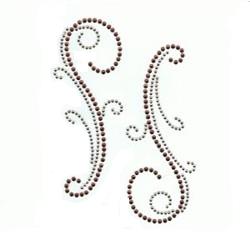 Self adhesive gold rhinestone crafts gems border swirl (4)