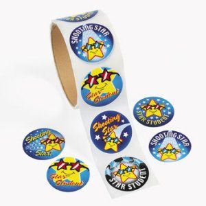 Reward Star Student Stickers:  Pack of 50