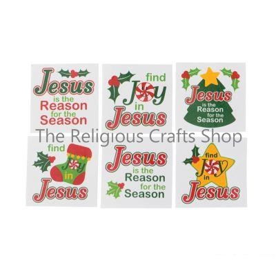 Be Joyful in Jesus Tattoos:  pack of 12