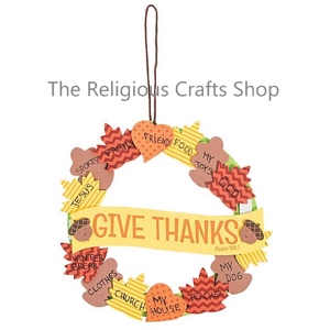 Harvest Wreath of Thanks Craft:  1 unit