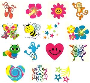 Fundraising Pack of Tattoos for Girls:  120 Tattoos