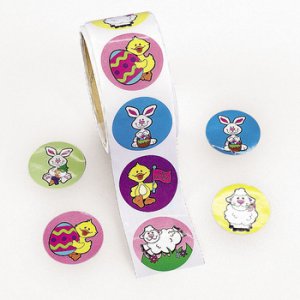 Easter Bunnies and Chicks Stickers:  50 Stickers