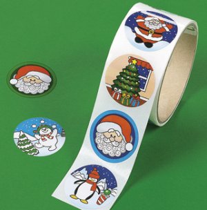 Christmas stickers:  50 stickers