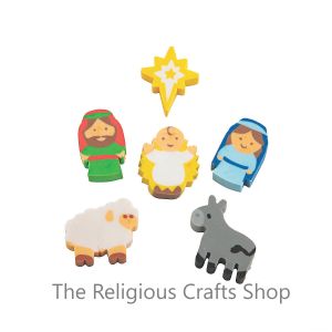 Nativity Rubbers: set of 6