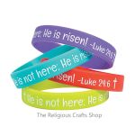 Easter He is Risen Rubber Bracelet: 1 item