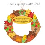 Harvest Thanksgiving Wreath Craft:  1 Unit